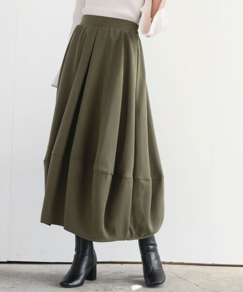 rps（アールピーエス）の「起毛コクーンスカート（スカート・レディース・ブラック/ダークグリーン/ネイビー/カーキ/グリーン/イエロー系その他/ブラック系その他2/ブルー系その他2/チャコールグレー・フリー）」の5枚目の写真