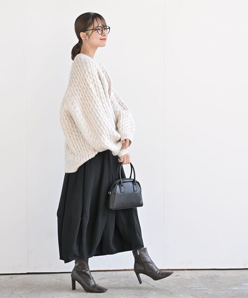 rps（アールピーエス）の「起毛コクーンスカート（スカート・レディース・ブラック/ダークグリーン/ネイビー/カーキ/グリーン/イエロー系その他/ブラック系その他2/ブルー系その他2/チャコールグレー・フリー）」の21枚目の写真