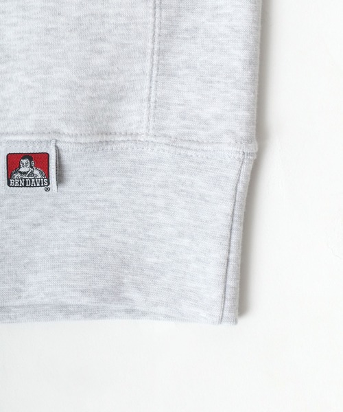 BEN DAVIS（ベンデイビス）の「BEN DAVIS/ベンデイビス ワンポイント刺繍 裏起毛 ビッグシルエット スウェットトレーナー（スウェット・メンズ・ベージュ/オートミール/ブルーグリーン/チャコール・M/L/XL）」の11枚目の写真