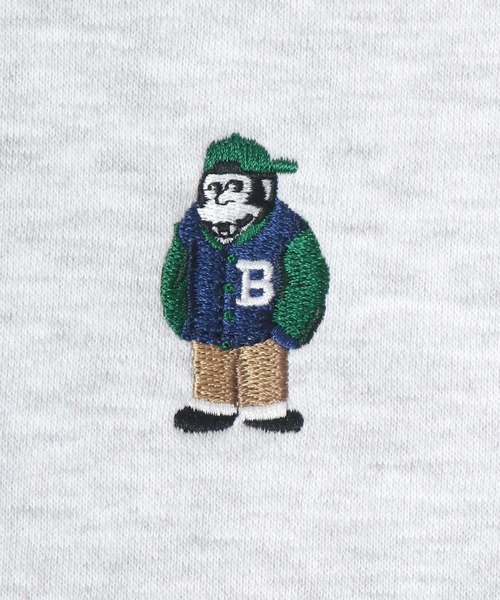 BEN DAVIS（ベンデイビス）の「BEN DAVIS/ベンデイビス ワンポイント刺繍 裏起毛 ビッグシルエット スウェットトレーナー（スウェット・メンズ・ベージュ/オートミール/ブルーグリーン/チャコール・M/L/XL）」の13枚目の写真