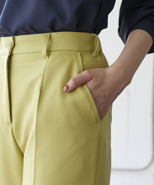 大きいサイズ カラーストレートパンツ（ゆったりヒップ）（その他