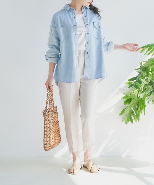 リメイクライクデニムシャツ（シャツ/ブラウス）｜Isn't She