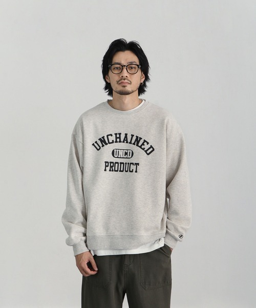 UNCORD（アンコード）の「【UNCORD】　CLASSIC COLLEGE LOGO SWEAT/クラシックカレッジロゴスウェットトレーナー（スウェット・メンズ・ブラック/ブルー/グリーン/グレー/オートミール・LARGE/MEDIUM/X-LARGE）」の8枚目の写真