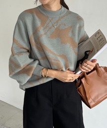 CAPRICIEUX LE'MAGE | マーブルプルオーバー(ニット/セーター)