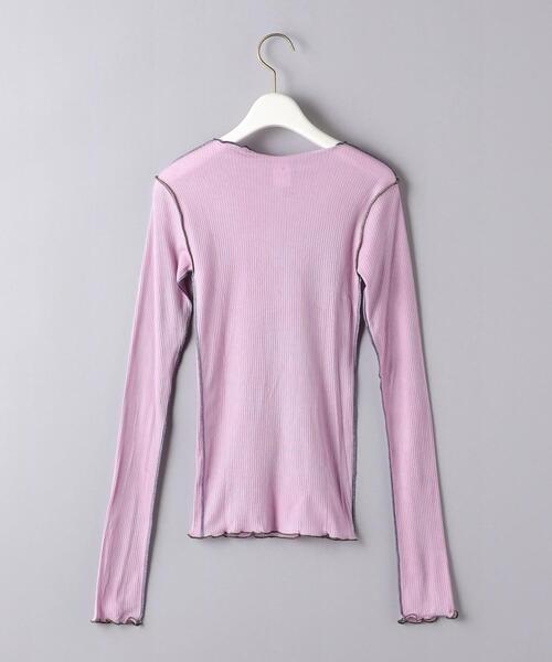 BASERANGE(ベースレンジ)の「<BASERANGE>VIEN ロングスリーブ カットソー(Tシャツ/カットソー・レディース・ライム/ライラック・S)」の7枚目の写真