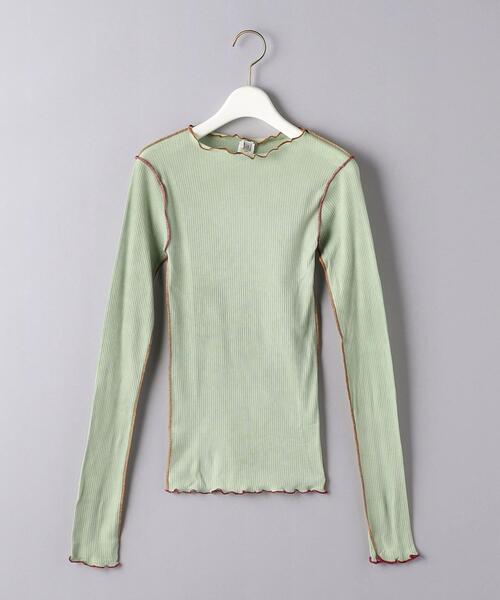 BASERANGE(ベースレンジ)の「<BASERANGE>VIEN ロングスリーブ カットソー(Tシャツ/カットソー・レディース・ライム/ライラック・S)」の12枚目の写真