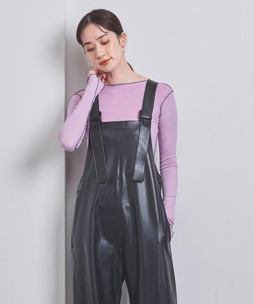 BASERANGE(ベースレンジ)の「<BASERANGE>VIEN ロングスリーブ カットソー(Tシャツ/カットソー・レディース・ライム/ライラック・S)」の15枚目の写真