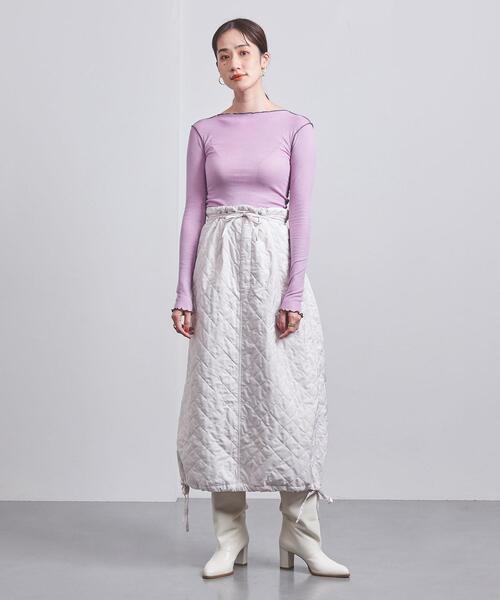 BASERANGE(ベースレンジ)の「<BASERANGE>VIEN ロングスリーブ カットソー(Tシャツ/カットソー・レディース・ライム/ライラック・S)」の17枚目の写真