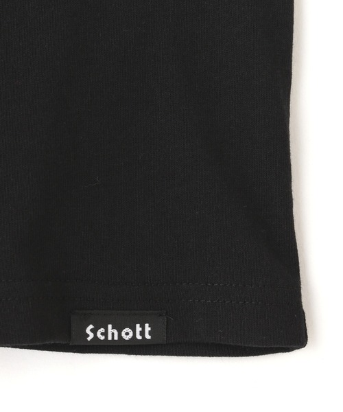 schott（ショット）の「Schott/ショット/VARIETY LS T-SHIRT/バラエティ　ロングスリーブ　Tシャツ（Tシャツ/カットソー・メンズ・ホワイト/ブラック・2XL/M/L/XL）」の13枚目の写真