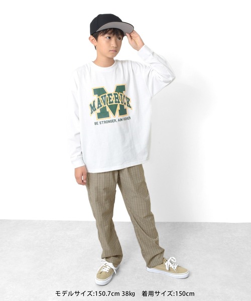 GLAZOS（グラソス）の「チェックシェフパンツ（その他パンツ・キッズ・ブラウン/ベージュ・150cm/140cm/160cm/170cm）」の3枚目の写真