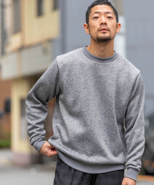 URBAN RESEARCH ROSSO MEN（アーバンリサーチロッソメン）の「『XLサイズあり』『抗菌/防臭』セーターフリースプルオーバー（スウェット・メンズ・ネイビー/グレー/ブラック/チャコールグレー・SMALL/MEDIUM/LARGE/X-LARGE）」の4枚目の写真