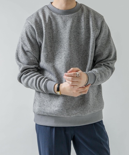 URBAN RESEARCH ROSSO MEN（アーバンリサーチロッソメン）の「『XLサイズあり』『抗菌/防臭』セーターフリースプルオーバー（スウェット・メンズ・ネイビー/グレー/ブラック/チャコールグレー・SMALL/MEDIUM/LARGE/X-LARGE）」の7枚目の写真