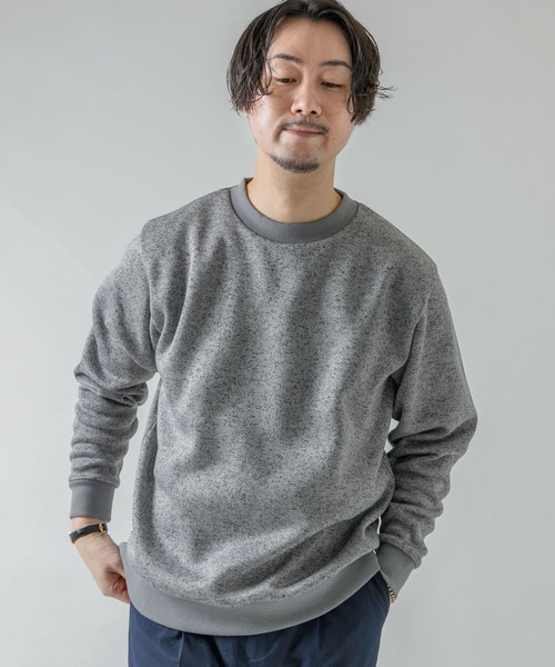 URBAN RESEARCH ROSSO MEN（アーバンリサーチロッソメン）の「『XLサイズあり』『抗菌/防臭』セーターフリースプルオーバー（スウェット・メンズ・ネイビー/グレー/ブラック/チャコールグレー・SMALL/MEDIUM/LARGE/X-LARGE）」の8枚目の写真