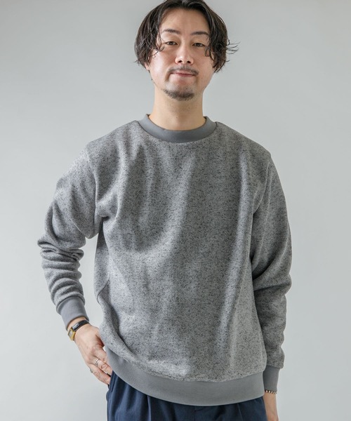 URBAN RESEARCH ROSSO MEN（アーバンリサーチロッソメン）の「『XLサイズあり』『抗菌/防臭』セーターフリースプルオーバー（スウェット・メンズ・ネイビー/グレー/ブラック/チャコールグレー・SMALL/MEDIUM/LARGE/X-LARGE）」の9枚目の写真