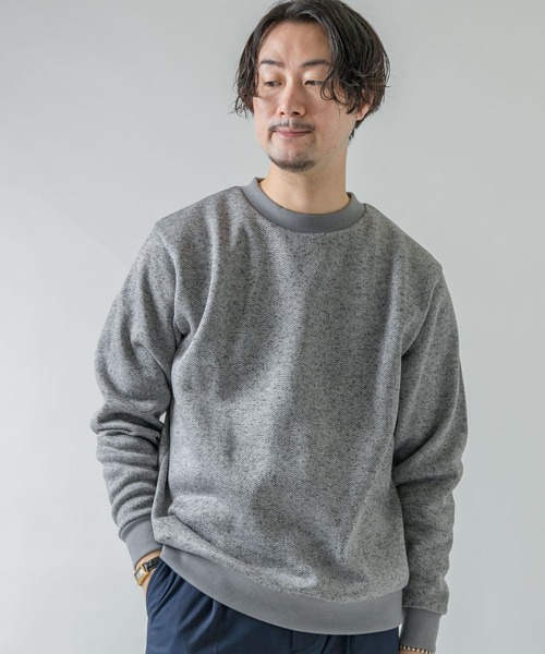 URBAN RESEARCH ROSSO MEN（アーバンリサーチロッソメン）の「『XLサイズあり』『抗菌/防臭』セーターフリースプルオーバー（スウェット・メンズ・ネイビー/グレー/ブラック/チャコールグレー・SMALL/MEDIUM/LARGE/X-LARGE）」の10枚目の写真