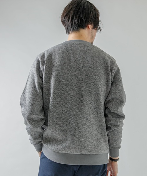 URBAN RESEARCH ROSSO MEN（アーバンリサーチロッソメン）の「『XLサイズあり』『抗菌/防臭』セーターフリースプルオーバー（スウェット・メンズ・ネイビー/グレー/ブラック/チャコールグレー・SMALL/MEDIUM/LARGE/X-LARGE）」の12枚目の写真