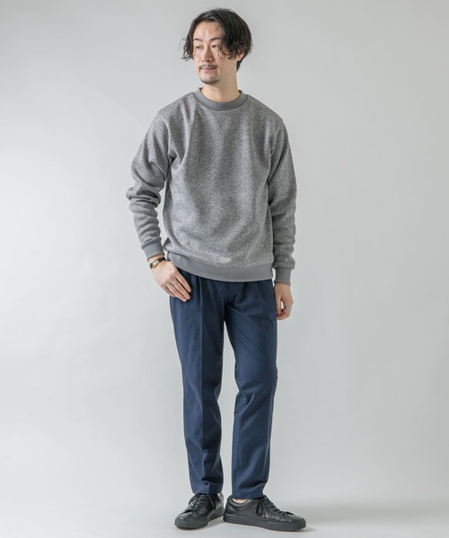 URBAN RESEARCH ROSSO MEN（アーバンリサーチロッソメン）の「『XLサイズあり』『抗菌/防臭』セーターフリースプルオーバー（スウェット・メンズ・ネイビー/グレー/ブラック/チャコールグレー・SMALL/MEDIUM/LARGE/X-LARGE）」の14枚目の写真