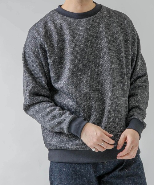 URBAN RESEARCH ROSSO MEN（アーバンリサーチロッソメン）の「『XLサイズあり』『抗菌/防臭』セーターフリースプルオーバー（スウェット・メンズ・ネイビー/グレー/ブラック/チャコールグレー・SMALL/MEDIUM/LARGE/X-LARGE）」の16枚目の写真