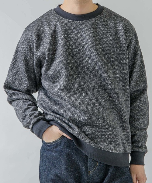 URBAN RESEARCH ROSSO MEN（アーバンリサーチロッソメン）の「『XLサイズあり』『抗菌/防臭』セーターフリースプルオーバー（スウェット・メンズ・ネイビー/グレー/ブラック/チャコールグレー・SMALL/MEDIUM/LARGE/X-LARGE）」の17枚目の写真