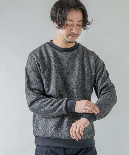 URBAN RESEARCH ROSSO MEN（アーバンリサーチロッソメン）の「『XLサイズあり』『抗菌/防臭』セーターフリースプルオーバー（スウェット・メンズ・ネイビー/グレー/ブラック/チャコールグレー・SMALL/MEDIUM/LARGE/X-LARGE）」の18枚目の写真