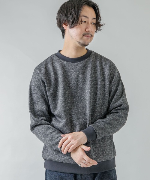 URBAN RESEARCH ROSSO MEN（アーバンリサーチロッソメン）の「『XLサイズあり』『抗菌/防臭』セーターフリースプルオーバー（スウェット・メンズ・ネイビー/グレー/ブラック/チャコールグレー・SMALL/MEDIUM/LARGE/X-LARGE）」の19枚目の写真