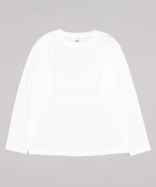 CROSS & STITCH(クロスステッチ)の「CROSS&STITCH / オープンエンド マックスウェイトロングスリーブTシャツ(リブ無し) / OE1210(Tシャツ/カットソー・レディース・ブラック/グレー/ネイビー/ホワイト・MEDIUM/LARGE/X-LARGE/SMALL)」の1枚目の写真