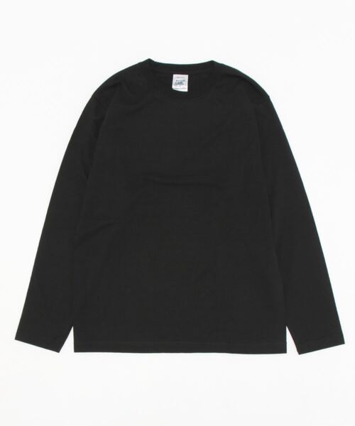 CROSS & STITCH(クロスステッチ)の「CROSS&STITCH / オープンエンド マックスウェイトロングスリーブTシャツ(リブ無し) / OE1210(Tシャツ/カットソー・レディース・ブラック/グレー/ネイビー/ホワイト・MEDIUM/LARGE/X-LARGE/SMALL)」の2枚目の写真