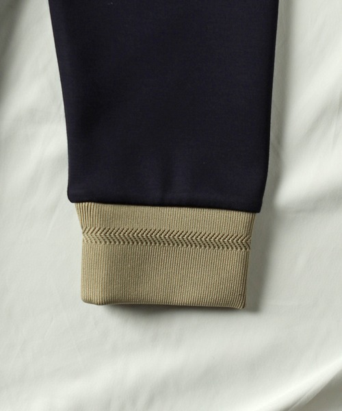 UNION STATION（ユニオンステーション）の「ハーフジッププルオーバースウェット（Tシャツ/カットソー・メンズ・オフホワイト/ネイビー・LL/L/M）」の9枚目の写真