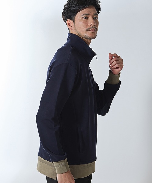 UNION STATION（ユニオンステーション）の「ハーフジッププルオーバースウェット（Tシャツ/カットソー・メンズ・オフホワイト/ネイビー・LL/L/M）」の20枚目の写真