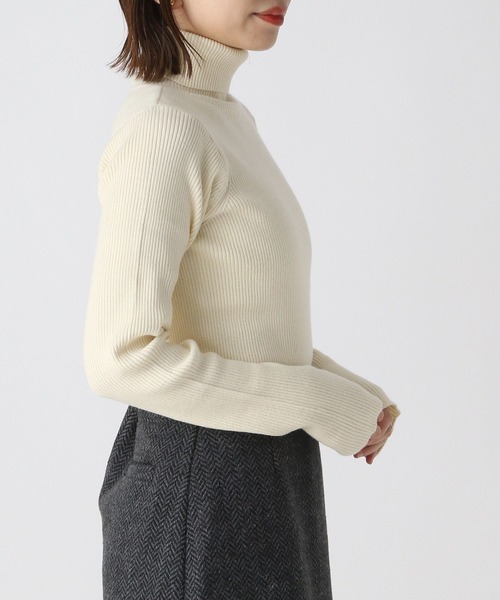 Heather(ヘザー)の「タートルピタニット 172681(ニット/セーター・レディース・オフホワイト/ブラック/ピンク・FREE)」の17枚目の写真