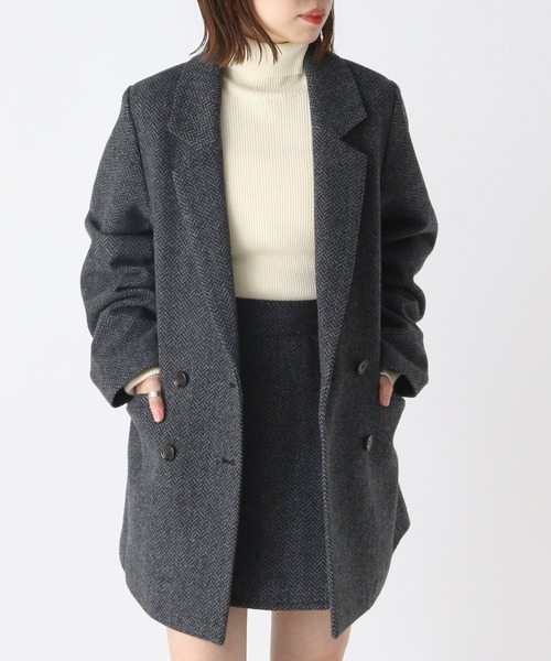 Heather(ヘザー)の「タートルピタニット 172681(ニット/セーター・レディース・オフホワイト/ブラック/ピンク・FREE)」の18枚目の写真