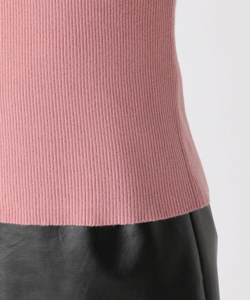 Heather(ヘザー)の「タートルピタニット 172681(ニット/セーター・レディース・オフホワイト/ブラック/ピンク・FREE)」の15枚目の写真