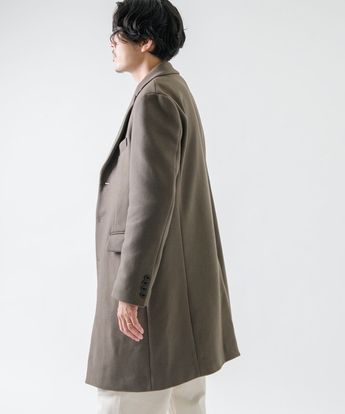 URBAN RESEARCH ROSSO MEN（アーバンリサーチロッソメン）の「『XLサイズあり』Miliorウールカシミヤメルトンチェスターコート（チェスターコート・メンズ・ブラック/ネイビー/モカ・SMALL/MEDIUM/LARGE/X-LARGE）」の18枚目の写真