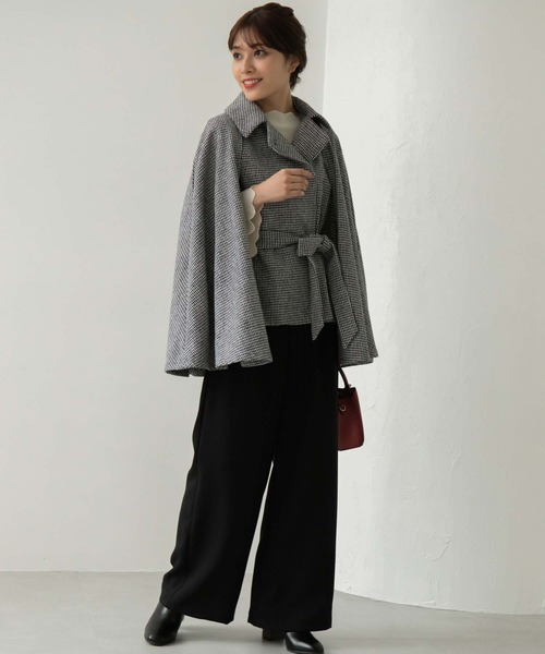 Edit Sheen（エディットシーン）の「ツータックワイドパンツ（その他パンツ・レディース・ブラック/モカ/ダークグレー・M）」の22枚目の写真