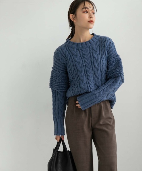 Edit Sheen（エディットシーン）の「ツータックワイドパンツ（その他パンツ・レディース・ブラック/モカ/ダークグレー・M）」の10枚目の写真