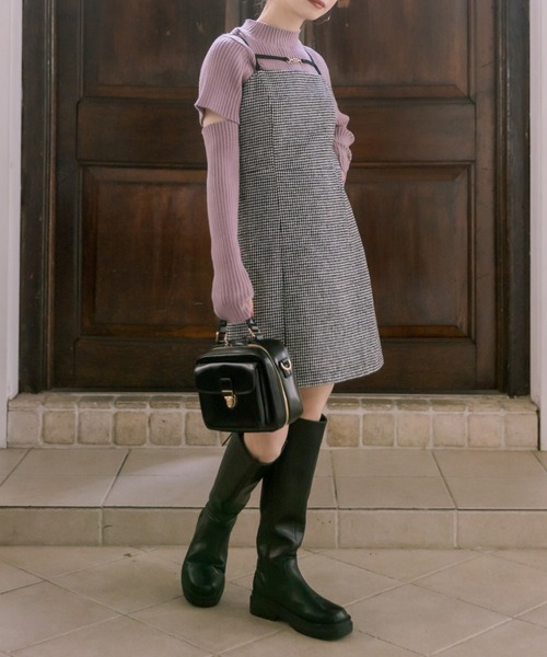 OLIVE des OLIVE（オリーブデオリーブ）の「ビットミニキャミワンピース（ワンピース・レディース・ブラック/ブラック系その他/グレー・FREE）」の19枚目の写真