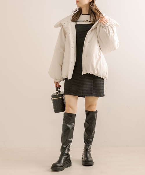 OLIVE des OLIVE（オリーブデオリーブ）の「ビットミニキャミワンピース（ワンピース・レディース・ブラック/ブラック系その他/グレー・FREE）」の15枚目の写真