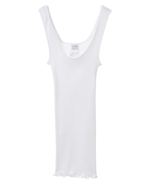 OSCALITO（オスカリート）の「Oscalito/リブタンクトップ3122（タンクトップ・レディース・ブラック/ベージュ/ホワイト・2）」の2枚目の写真