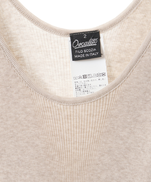 OSCALITO（オスカリート）の「Oscalito/リブタンクトップ3122（タンクトップ・レディース・ブラック/ベージュ/ホワイト・2）」の5枚目の写真