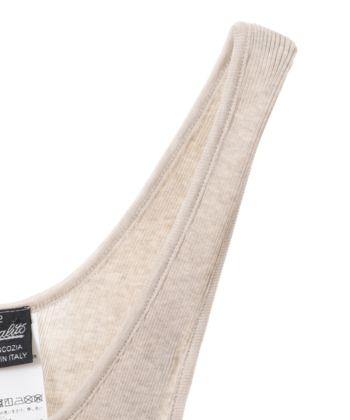 OSCALITO（オスカリート）の「Oscalito/リブタンクトップ3122（タンクトップ・レディース・ブラック/ベージュ/ホワイト・2）」の6枚目の写真