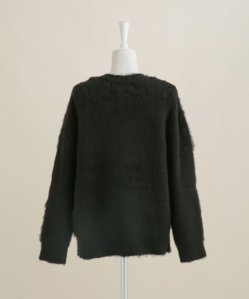 NANO universe(ナノユニバース)の「LB.04/シャギークルーネックニット(ニット/セーター・レディース・ブラック/ベージュ/ピンク・FREE)」の15枚目の写真