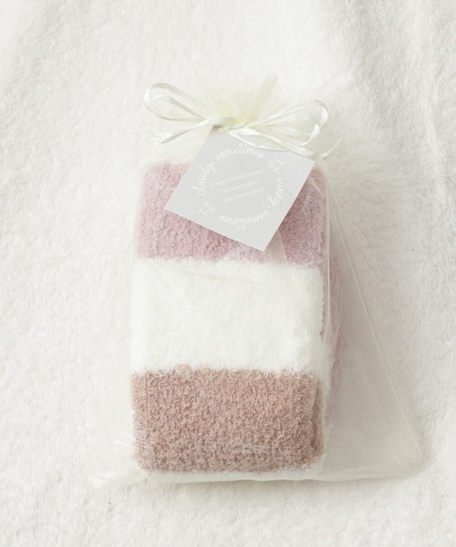 BIRTHDAY BAR(バースデイバー)の「【ラッピング済み】ルームソックス&テディウォーマー ギフトセット(その他ルームウェア・レディース・ベージュ/ホワイト・フリー)」の15枚目の写真