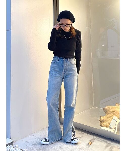 Ungrid（アングリッド）の「バックオープンフィットロングスリーブTee（Tシャツ/カットソー・レディース・オレンジ/アイボリー/ブラック・FREE）」の14枚目の写真