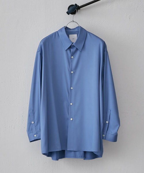 Lui's（ルイス）の「バンブーレーヨンエアリーシャツ（シャツ/ブラウス・メンズ・ホワイト/ブラック/ブルー・FREE）」の3枚目の写真