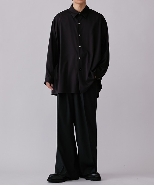 Lui's（ルイス）の「バンブーレーヨンエアリーシャツ（シャツ/ブラウス・メンズ・ホワイト/ブラック/ブルー・FREE）」の20枚目の写真