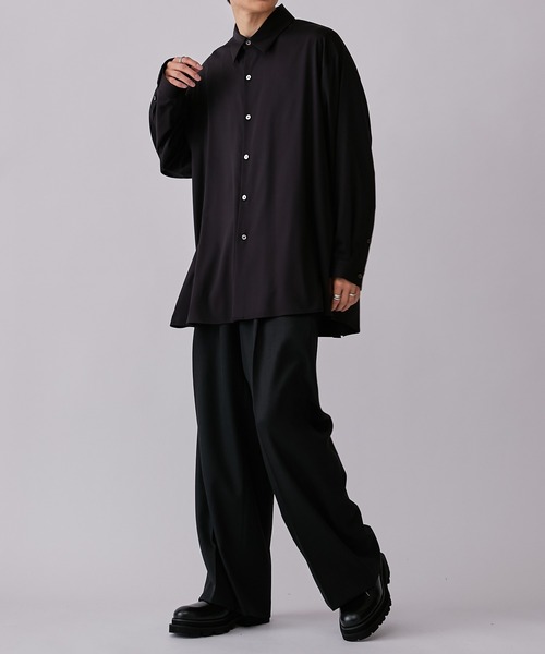 Lui's（ルイス）の「バンブーレーヨンエアリーシャツ（シャツ/ブラウス・メンズ・ホワイト/ブラック/ブルー・FREE）」の21枚目の写真