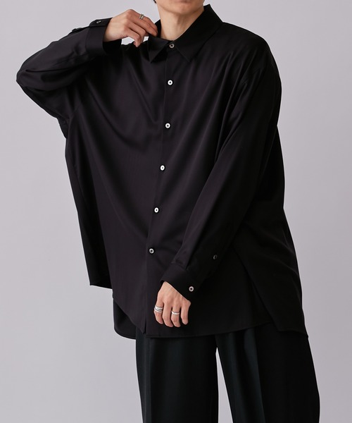 Lui's（ルイス）の「バンブーレーヨンエアリーシャツ（シャツ/ブラウス・メンズ・ホワイト/ブラック/ブルー・FREE）」の18枚目の写真