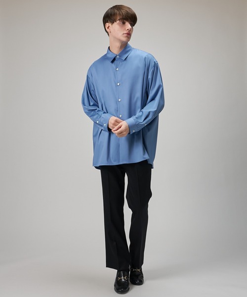 Lui's（ルイス）の「バンブーレーヨンエアリーシャツ（シャツ/ブラウス・メンズ・ホワイト/ブラック/ブルー・FREE）」の22枚目の写真