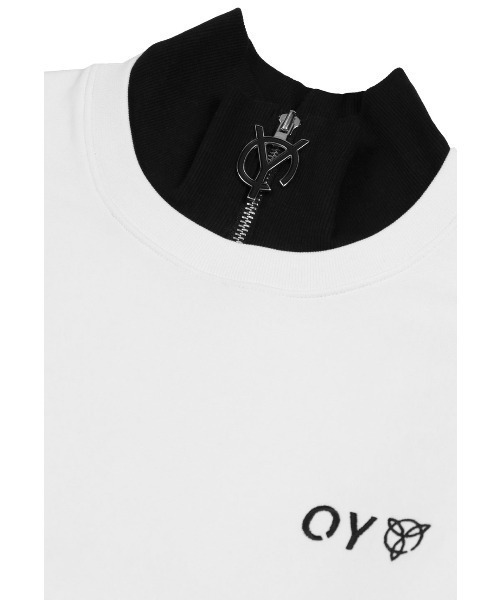 OY(オーワイ)の「『OY/オーワイ』LAYERED COVER STITCH ZIPPER POLA LONG SLEEVE/レイヤードカバーステッチ ポラLS(Tシャツ/カットソー・メンズ・ブラック/ホワイト/グレー・FREE)」の16枚目の写真