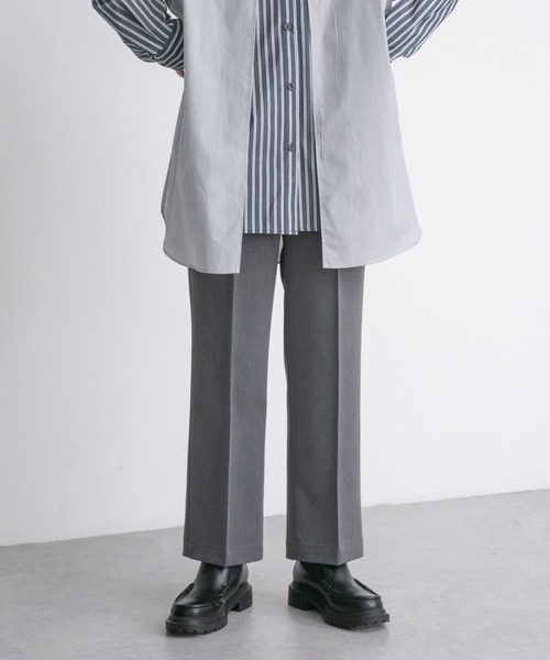 KBF（ケイビーエフ）の「フロントタックイージーパンツ（その他パンツ・レディース・グレー/ベージュ/ダークブラウン・ONE）」の16枚目の写真